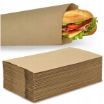 Torebka koperta 120x290 brązowa bez nadruku 40g 1000 szt 