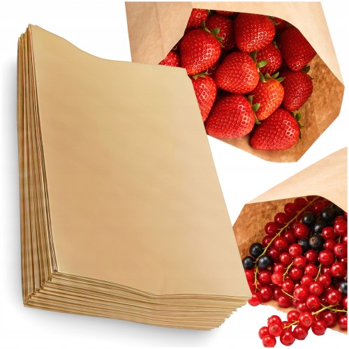 Torebka 120x200 brązowa bez nadruku 35g 1000 szt