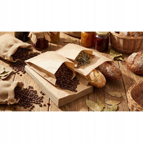Torebka 120x200 brązowa bez nadruku 35g 1000 szt