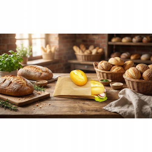 Torebka 120x200 brązowa bez nadruku 35g 1000 szt