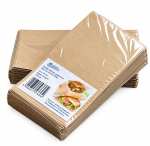 Torebka papierowa mała DIY, na magnesy, biżuteria 100x170 brązowa bez nadruku 35g 100 szt 