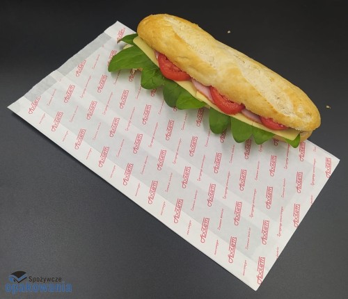 Torebka 180x330 biała nadruk "Społem" 33g 1000 szt