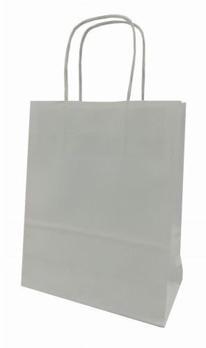 Torebka z rączką 180x230/80 biała 70 gsm 250 szt 