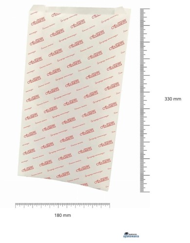 Torebka 180x330 biała nadruk "Społem" 33g 1000 szt