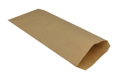 Torebka koperta 120x290 brązowa bez nadruku 40g 1000 szt 