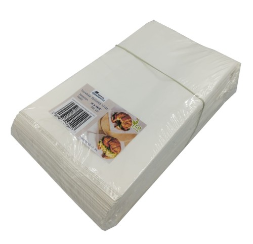 Torebka 150x240 biała bez nadruku 33g 500 szt
