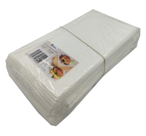 Torebka 150x290 biała bez nadruku 33g 500 szt