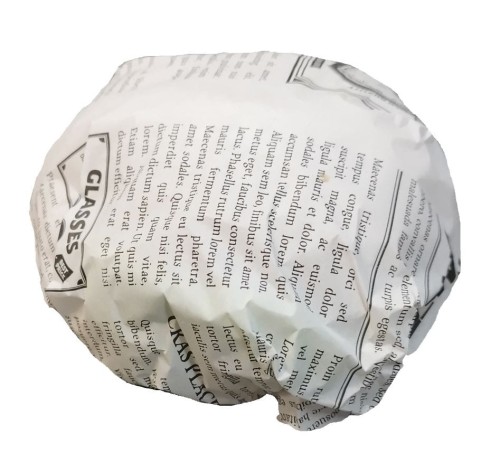 Torebka gastronomiczna 220x240 biała nadruk "Gazeta" 40 g 1000 szt