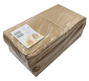 Torebka 150x290 brązowa bez nadruku 35g 500 szt
