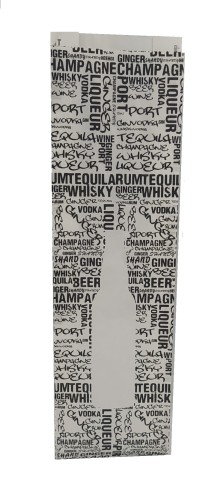 Torebka 120x410 biała nadruk "Butelka" 35g 500 szt 