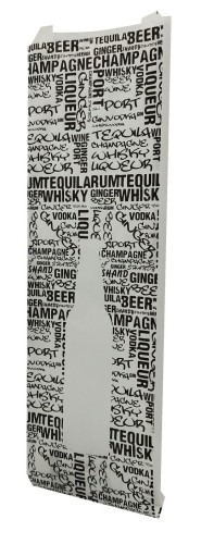 Torebka 120x410 biała nadruk "Butelka" 35g 500 szt 