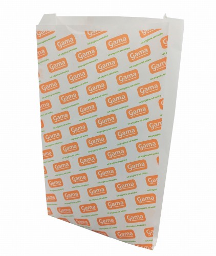 Torebka 180x330 biała nadruk "Gama" 35g 1000 szt