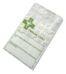 Torebka 120x200 biała nadruk "Leki" 1 kol.  35g 100 szt 